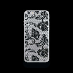 Coque Gel DENTELLE NOIRE pour iPhone