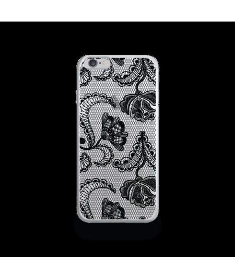 Coque Gel DENTELLE NOIRE pour iPhone