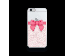 Coque Gel NOEUD ROSE pour iPhone