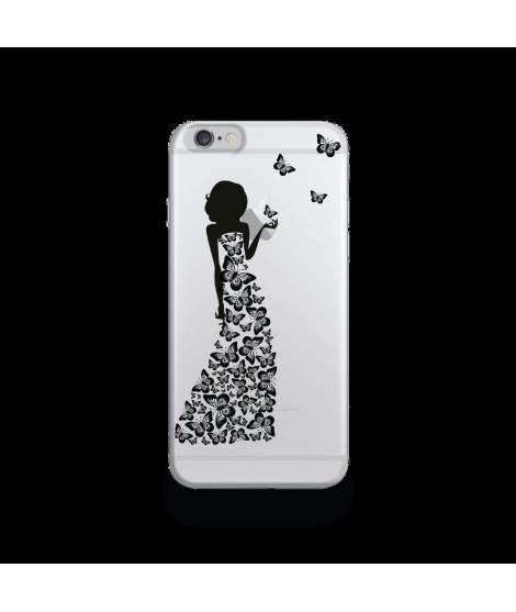 Coque Gel ROBE PAPILLONS pour iPhone