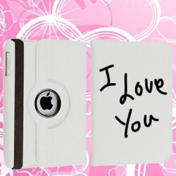 Etui cuir 360 I LOVE YOU pour Tablettes