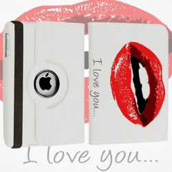 Etui cuir 360 I LOVE YOU 2 pour Tablettes