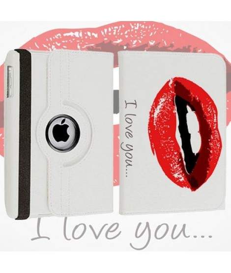 Etui cuir 360 I LOVE YOU 2 pour Tablettes