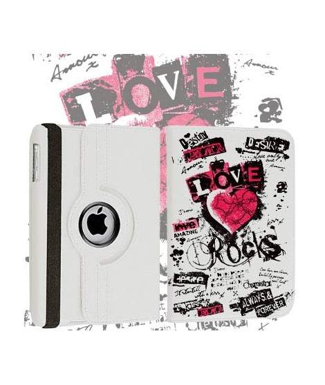 Etui cuir 360 LOVE ROCK pour Tablettes