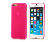 Coque GEL transparente rose pour iPhone 6 et 6S