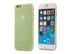 Coque GEL transparente verte pour iPhone 6 et 6S