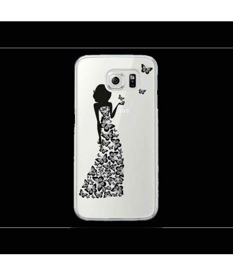 Coque Gel ROBE PAPILLONS pour SAMSUNG