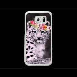 Coque Gel PRINCESSE LEOPARD  pour SAMSUNG