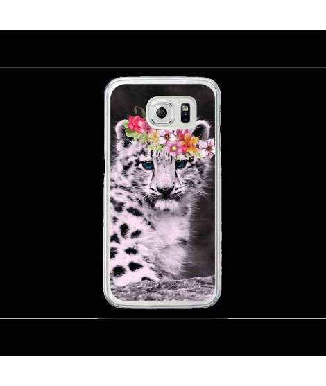 Coque Gel PRINCESSE LEOPARD  pour SAMSUNG