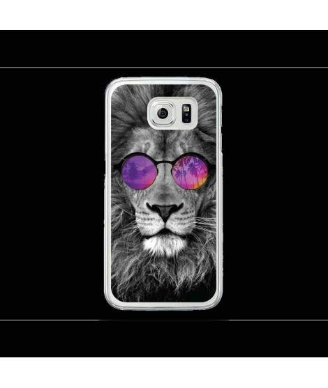 Coque Gel LION GLASS  pour SAMSUNG