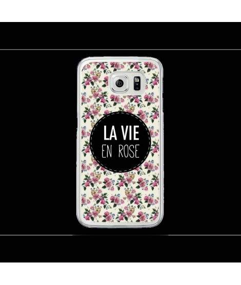 Coque Gel LA VIE EN ROSE 2 pour SAMSUNG