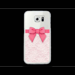 Coque Gel NOEUD ROSE pour SAMSUNG