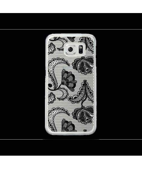 Coque Gel DENTELLE NOIRE pour SAMSUNG