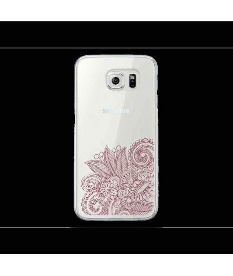 Coque Gel DENTELLE FLOWER pour SAMSUNG