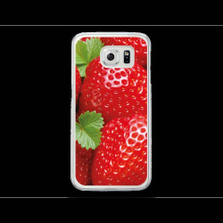 Coque Gel FRAISE pour SAMSUNG