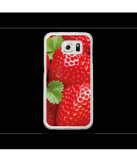 Coque Gel FRAISE pour SAMSUNG