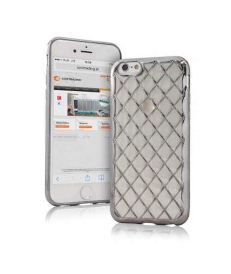 Coque souple GRILLE ARGENTEE pour iPhone 7