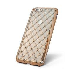 Coque souple GRILLE DOREE pour iPhone 7