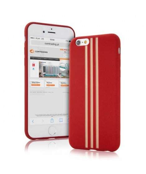 Coque RUBBER rouge pour iPhone 7