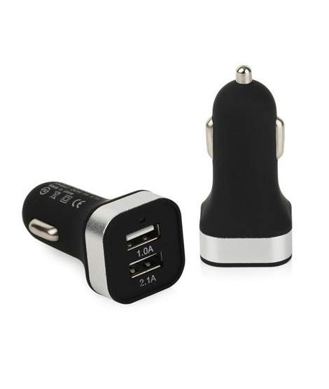 MINI Chargeur noir double USB