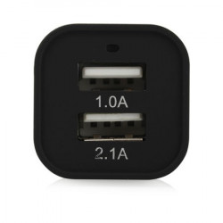 MINI Chargeur noir double USB