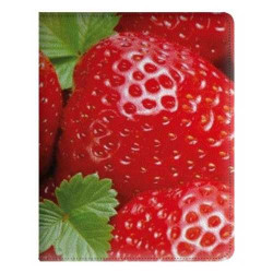 Etui cuir 360 FRAISES pour Tablettes