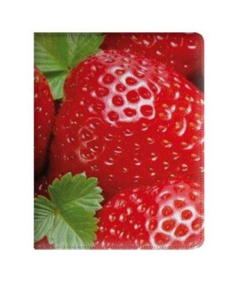 Etui cuir 360 FRAISES pour Tablettes