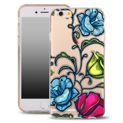 Coque gel FLOWERS pour iPhone 5, 5S et SE