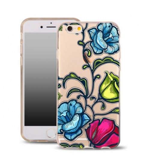 Coque gel FLOWERS pour iPhone 6 et 6S