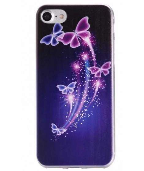 Coque GEL BLUE BUTTERFLY pour iPhone 6 et 6S