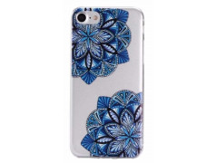 Coque GEL FLOWERS BLEUE pour iPhone 7