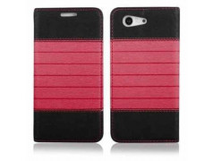 Etui cuir portefeuille rose magnetic iPhone 6 et 6S