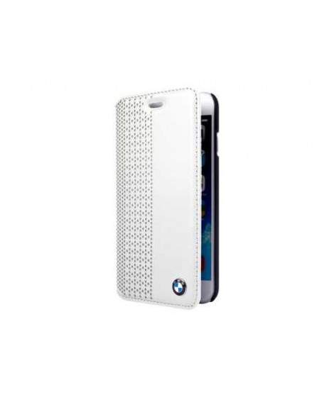 HOUSSE ETUI FOLIO BLANC BMW iPhone 6+ et 6+S