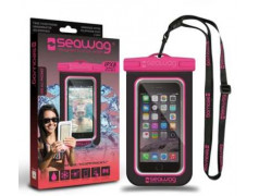 Pochette SEAWAG noire et rose etanche pour telephones portables et MP3