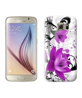 Coque Fleurs mauve  Samsung Galaxy S8