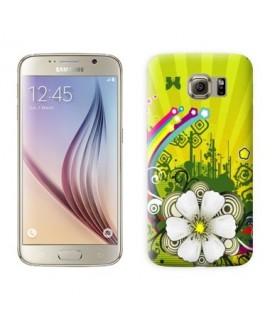 Coque Fleur verte Samsung Galaxy S8