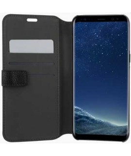 Etui cuir original noir FACONNABLE pour SAMSUNG S8