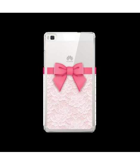 Coque Gel NOEUD ROSE pour HUAWEI