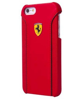 Coque cuir originale rouge FERRARI pour iPhone 6 Plus