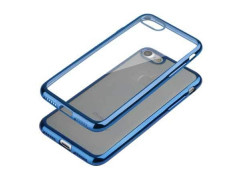 Coque CRYSTAL DELUXE BLEUE souple pour iPhone 8