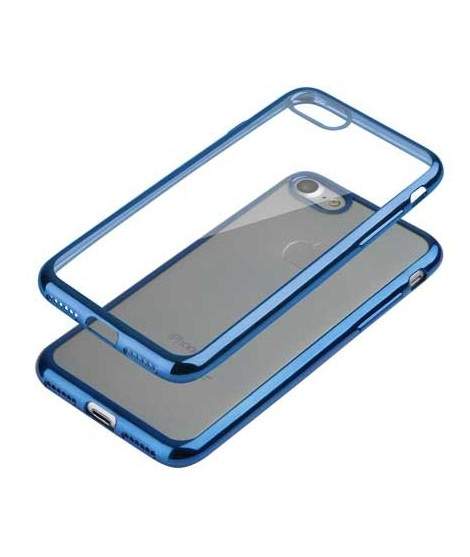 Coque CRYSTAL DELUXE BLEUE souple pour iPhone 8