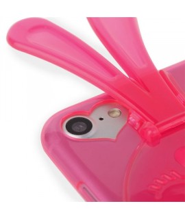 Coque  BUNNY rose  pour iPhone 8