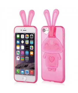 Coque  BUNNY rose  pour iPhone 8