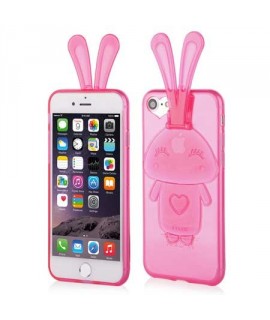 Coque  BUNNY rose  pour iPhone 8