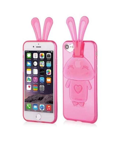 Coque  BUNNY rose  pour iPhone 8