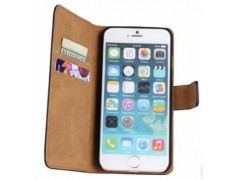 Etui cuir noir portefeuille pour iPhone 8