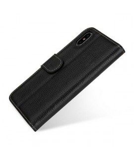 Etui cuir noir portefeuille iPhone X/XS