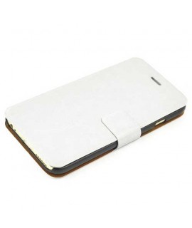 Etui cuir portefeuille blanc pour iPhone 8