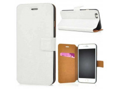 Etui cuir portefeuille blanc pour iPhone 8 plus