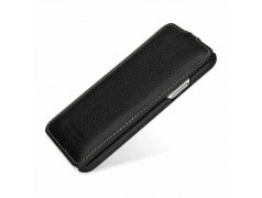 Etui cuir noir clapet pour iPhone X